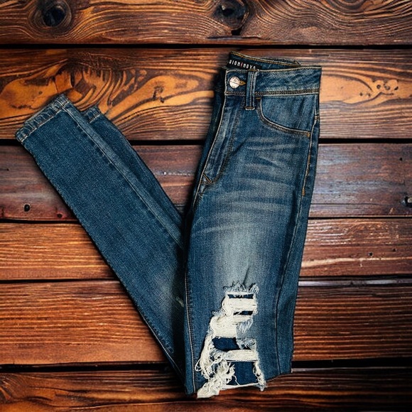 Fashion Nova High Rise Skinny Jeans | Size 1 | NWOT | Distressed Denim - Picture 7 of 12